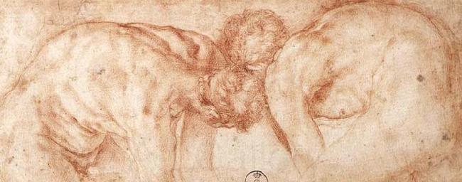 Pontormo, Jacopo Two Nudes Compared France oil painting art